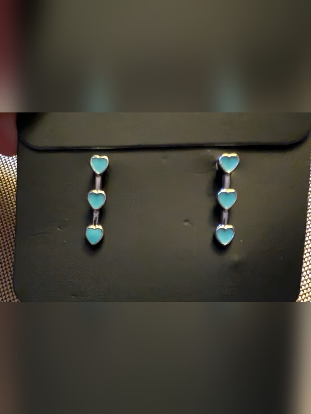 2pk Stacked Heart Earrings